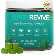 SuperReviveGummiesforHairLoss-SeaMossGummieswithVitaminC,E,AloeVera&PearlPowderGlow,PromotesThicker,