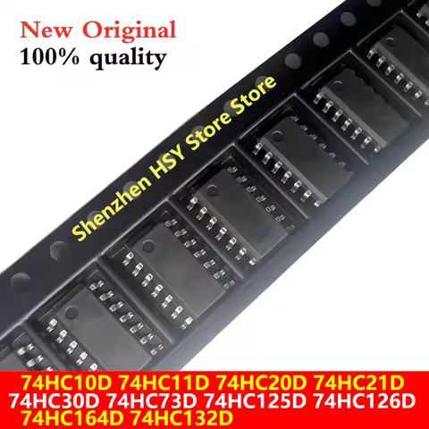 (10piece) 74HC10D 74HC11D 74HC20D 74HC21D 74HC30D 74HC73D 74HC125D 74HC126D 74HC164D sop-14