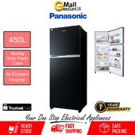Panasonic 2 Door Refrigerator  NR-TX461CPKM (Black) | 450L Fridge | Peti Sejuk