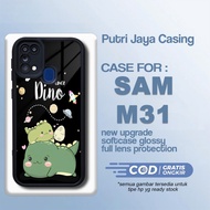 Latest Samsung M31 Case Cute Dino Casing Samsung M31 Hardcase Softcase Glossy