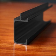 Matte Black 2pcs 150cm each Aluminum continuous handle / C Type Handle for Cabinet Doors -  (10 feet