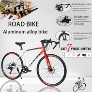 LUANDA Road Bike Aluminum Alloy Road Bike Adult Bike 7Speed 700*23C Leisure Bikes