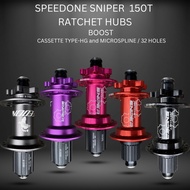 SPEEDONE SNIPER HUBS 150T  BOOST-HG/CASSETTE & MICROSPLINE