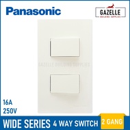 Panasonic Wide Series 4 Way Switch - 2 Gang
