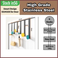 6 Hooks Yellow Green Fashionable Hanger for Doors