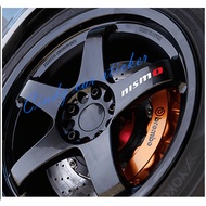 NISMO logo spoke stickers on our NISMO LMGT4 wheels.