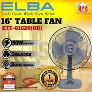 SYK ELBA ETF-G1620(GR) 16" 3 Speed Electric Table Desk Fan Home Appliances Kipas Meja Kipas Angin Me