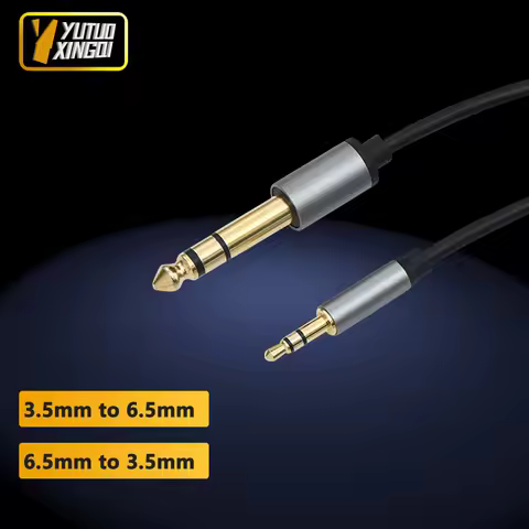 3.5mm To 6.5mm Audio Cable Male To Male Audio Mixer Amplifier Microphone 6.35mm Electric Guitar Conn