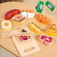 Fruit Cut Chele Wooden Simulation Early Childhood Education Play House Kitchen Educational Toys Boys