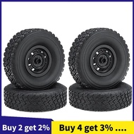 4Pcs 67mm Tire Wheel Tyre for  C14 C24 C34 C44 C24-1 FJ40 1/16 RC Car Upgrade Parts Spare Accessorie