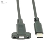 AUGUSTINA Type C Extension Cable Extended Line Type C With Ears Black 0.3m/0.5m/1m/1.5m Spacing 17mm