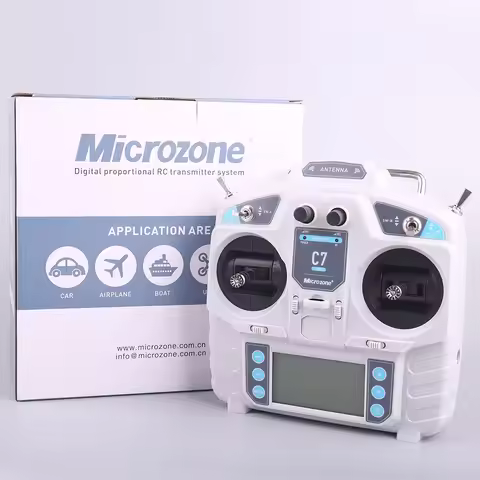 MicroZone MC7 MINI 2.4G Controller Transmitter With E6R-E Receiver Radio System for RC Airplane Dron