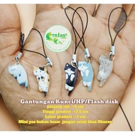 GANTUNGAN HP hanger/flash disk hanger/cat key chain/cat hanger/cat key chain/cat bag hanger/cat moti