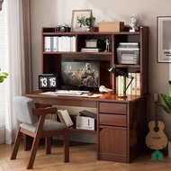 Study Desk with Drawer Student Writing Table Home PC Desk with Bookshelf meja belajar murah ada laci