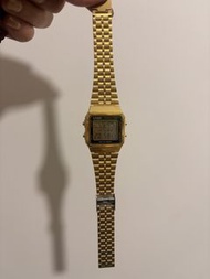 Casio 金色電子世界時間手錶 Casio Gold Digital World Time Watch