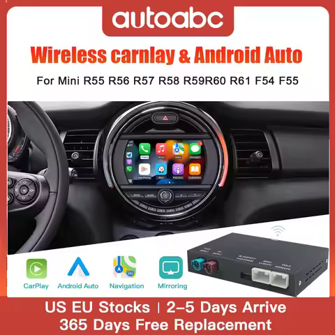 Wireless Carplay Android Auto For BMW Mini NBT CIC R55 R56 R57 R58 R59 R60 R61 Carplay Interface Mir