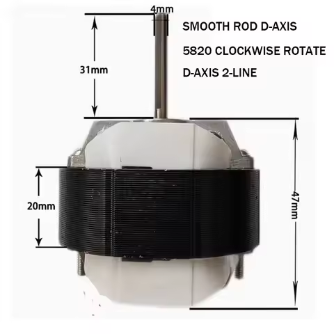 YJ58-20 air circulation fan motor electric fan motor accessories 5816 three wire two speed circulati