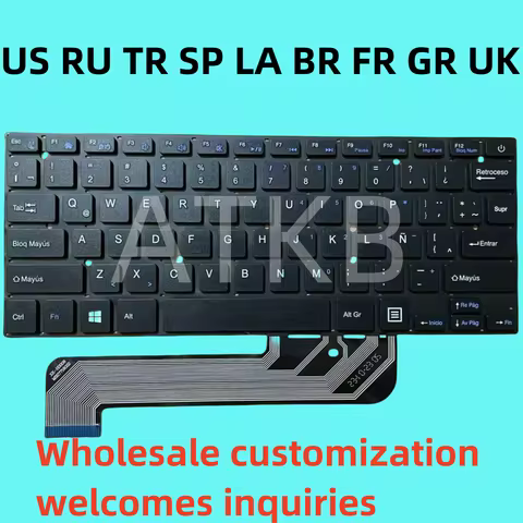 GR BE FR LA TR Teclado británico MB 27716023 XK-HS002 K3103 YMS-0186-A F0001-023 YT-277-16-02 PRIDE-