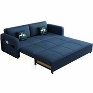 多功能可伸縮梳化床sofa bed 沙發床 【椰棕款-請備註顏色】 小戶型兩用單雙三人沙發椅 單人床Single bed 雙人床 三人床 摺疊床 Foldable bed T-22143 C