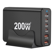 200W Gallium Nitride PD Charger Hot 200W Multi-Port Desktop Charger 4C2A Gallium Nitride Direct Char