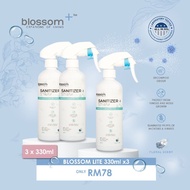 Blossom Lite Sanitizer Spray Value Set Alcohol-free 消毒喷雾经济装 3 x 330 ml