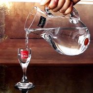 Huafu Handmade Glass with Scale Wine Dispenser Decanter Big Round Belly Wine Dispenser Gourd Wine Di