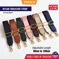 epeach Nylon Woman Shoulder Belt Strap Adjustable 3.8cm | Tali Beg Wanita | Bag Accessories Tali Sil
