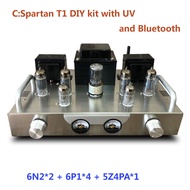 Audio 6n2 6p1 Vacuum Tube Amplifier Push-Pull Amplifier Diy Kit Spartan T1 Class A Tube Amp 8W+8W Vu