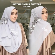 FLOW IDEA INSTANT PASHMINA HIJAB SOFTPAD ANTEM DAUNE 3 DIMENSIONS