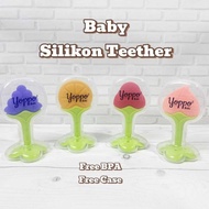 YoppoBaby Teether Buah Baby Silikon Mainan Gigitan Bayi Bentuk Buah