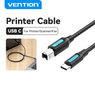 Vention USB 2.0 C Male to B Male 2A Cable USB C Laptop Printing Cable for Printer Fax Machine Scanne