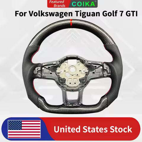 US Stock Factory Price Racing Sport Style Car Steering Wheel Modification For Volkswagen Tiguan Golf
