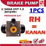 S2U Rear Wheel Brake Pump Proton Saga VVT 1.3 New Model Cylinder Hydraulic Brake Part PW924249 Pam B