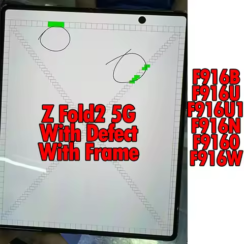 Defect Inner screen AMOLED Z Fold 2 5G LCD For Samsung Z Fold2 F916 F916B LCD Display Touch Screen D