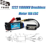 YSIDO 1222 11000KV Brushless Motor 18A ESC for mini Z mini Q GLracing PN racing Kyosho Mr03 Pro Atom
