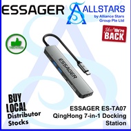 (ALLSTARS) ESSAGER ES-TA07 QingHong 7-in-1 Docking Station USB-C Adapter (EHB07-QH0G-Z) (Warranty 1y