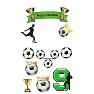 PART 1 FOOTBALL/ Custom Football Cake Topper Football Theme Birthday Cake Decoration