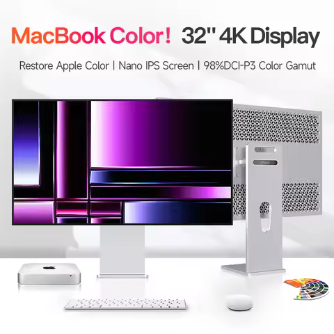 32"4K Professional Monitor LG Panel 10Bit 98% Color Gamut 450cd/㎡ Perfect for Designers with Aluminu