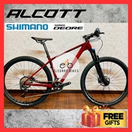 ALCOTT DINO CARBON 29” 11X2 SPEED SHIMANO DEORE AIR FORK MTB MOUNTAIN BIKE BICYCLE