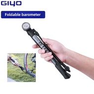 GIYO GM-642 Mini Inflator Pump, only 33cm, compatible with Presta/Schrader valve, with up to 120psi 