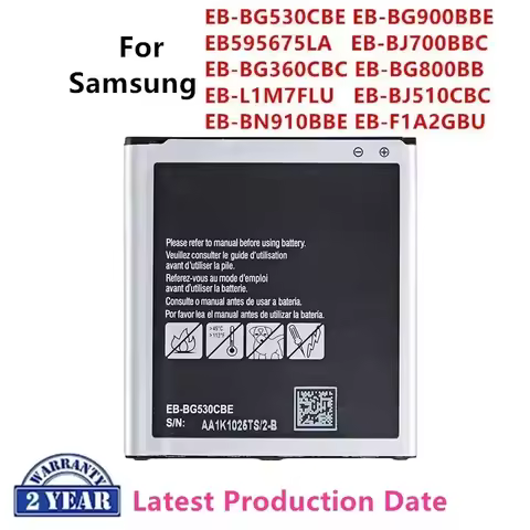 Brand New Battery For Samsung Galaxy S3 S5 S4 J7 J5 A7 A5 A3 Note 1/2/3 Note 4 Grand Prime J3 S7560 