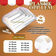 OPP PLASTIC THIN GLUE 7X15; 8X15; 9X15; 10X15; 11X15; 12X15; 13X15; 14X15; 15X15