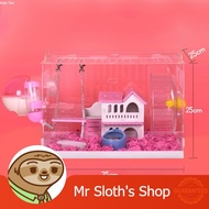 3-Tier Hamster Cage Luxury House Habitat with Accessories for Mice Hamster
