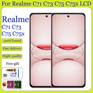 Original For Realme C71 C73 C75 4G 5G C75x LCD Display Touch Screen Replacement