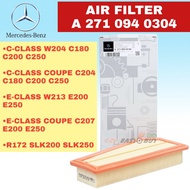 ORIGINAL MERCEDES AIR FILTER MERC W204 C180 C200 COUPE W212 E200 E250 COUPE R172 SLK200 SLK250 A 271