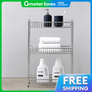 Login Premium All Stainless Steel 3-Stage Square Shelf