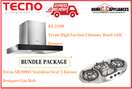 TECNO HOOD AND HOB FOR BUNDLE PACKAGE ( KA 2298 &amp; SR 398SV ) / FREE EXPRESS DELIVERY