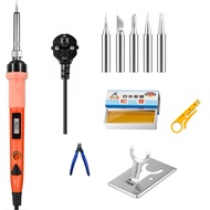 S6-X1 Soldering Iron Kit 80W Digital LCD Solder Iron Adjustable Temperature Controlled Fast Heating 