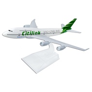 Fio Online DPKC Souvenir Model Aircraft - Miniatur Pesawat Citilink Citi Link Diecast Boeing 737