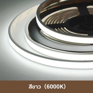 DC12V 24V ไฟ LED เชิงเส้นแถบ 5M COB แถบไฟแบบฝัง IP68 แถบไฟยืดหยุ่นกันน้ำแบบตัดได้ 3000K 4000K 6000KL